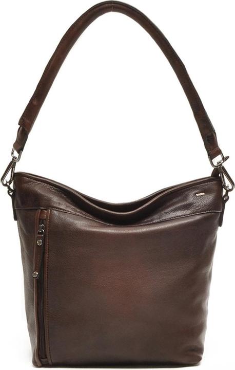 Immagine prodotto Berba Medium Schoudertas Dames - Leer - Gestreept - Lucca - Bruin