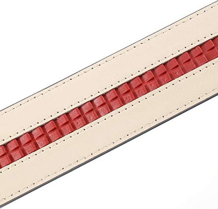 Actual product image Anthoni Crown Women's Leather Belt with Adjustable Width and Removable Buckle