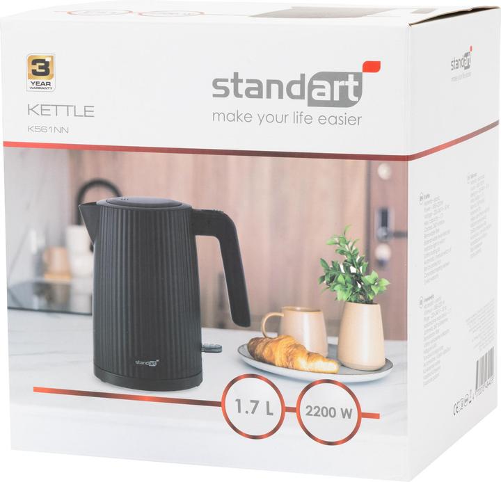 Actual product image Standart Electric kettle K561NN, 1.7 l, black (1.70 l)