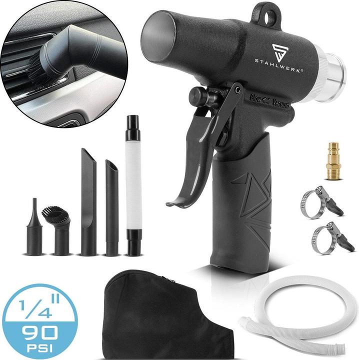 Immagine prodotto Stahlwerk Pistola di aspirazione/soffiaggio ad aria compressa DSB-90 ST Pistola di pulizia reversibile