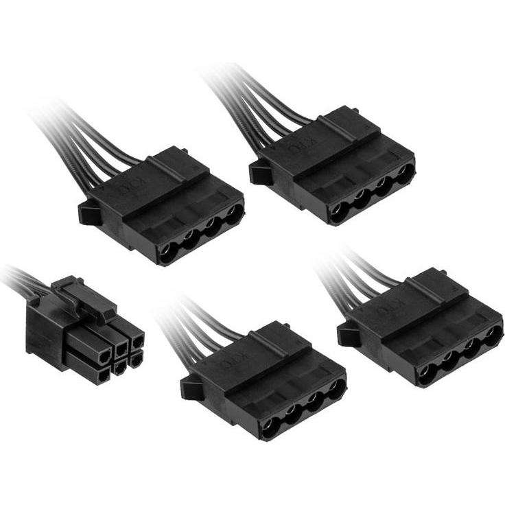 Kolink Regulator modulares Kabel, 4x 4-Pin-Molex (0.99 m), Stromkabel