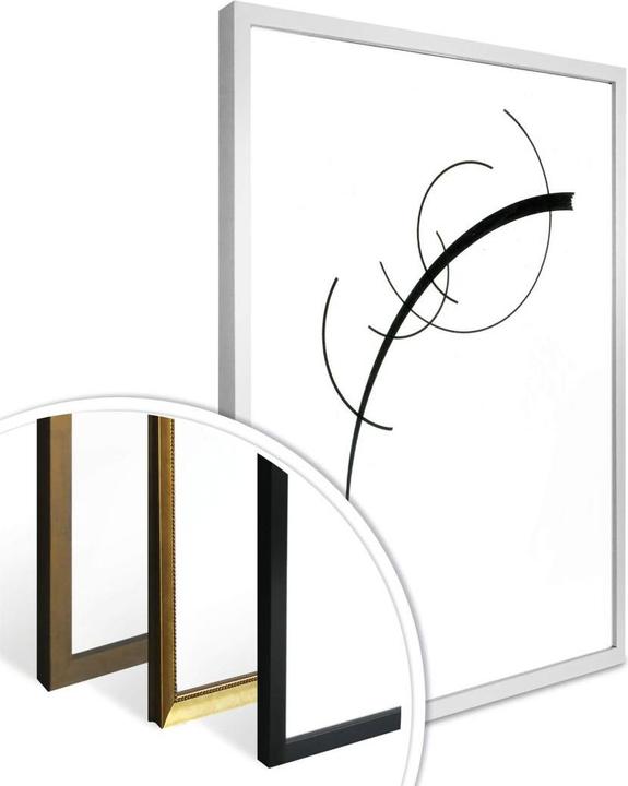 Actual product image Trenddeko Kandinsky - Curve to the point (24 x 30 cm)