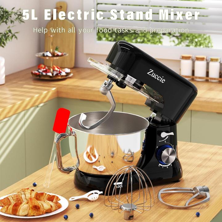 Image du produit Zuccie Küchenmaschine mit Edelstahlschüssel (1000 W, 5 l)