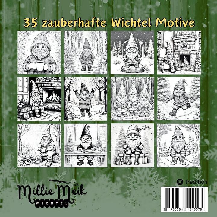 Produktbild Wichtel Malbuch Winterzeit ist Wichtelzeit, Lustige Geschenkidee zum Wichteln, Adventzeit, Niko