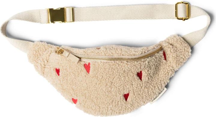 Studio Noos Ecru Teddy Hearts Gürteltasche Kinder