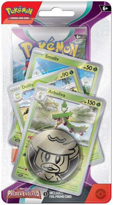 Tinisu Pokemon Checklane Blister TCG Sammelkarten Paldea Evolved Eng (Englisch, Booster Pack)