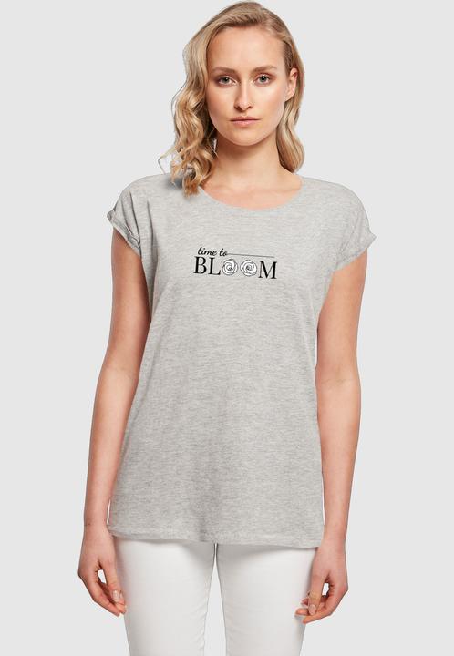 Produktbild Merchcode Ladies Time to bloom - Extended Shoulder Tee - 118693 (L)