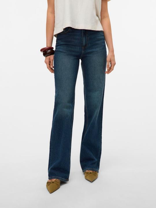 Actual product image Vero Moda VMTESSA Hohe Taille Weiter Beinschnitt Jeans Weit geschnitten (W25/L32)