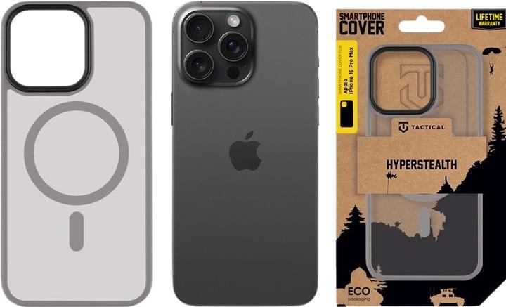 Actual product image Tactical MagForce Hyperstealth Cover for iPhone 15 Pro Max Light Grey (Apple iPhone 15 Pro Max)