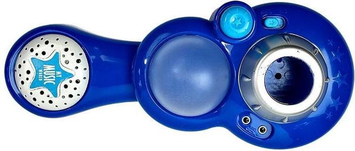Lean Toys Leantoys Mikrofon Karaoke Set Blauer Ständer