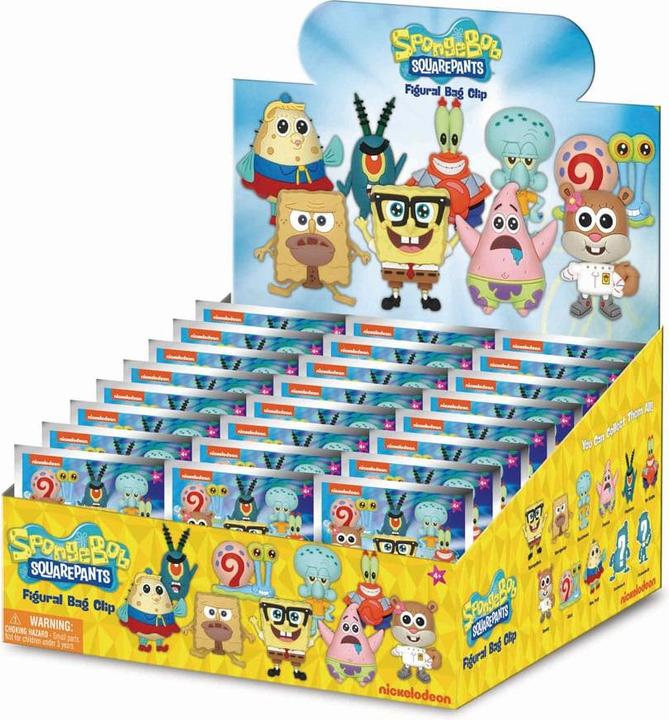 Produktbild Monogram Int. SpongeBob Schwammkopf 3D PVC-Taschenanhänger Classic Series 3 Display (24)