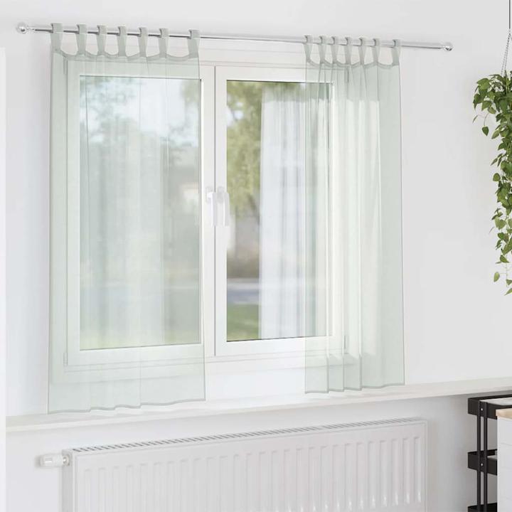 Actual product image vidaXL Voile Vorhang (140 x 140 cm)