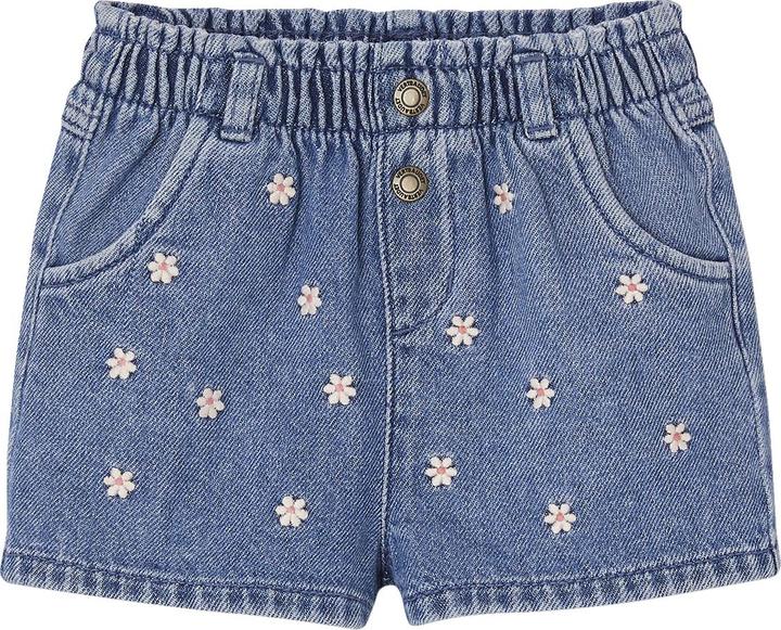 Actual product image Vertbaudet Baby Jeansshorts mit Blumenstickerei (68)