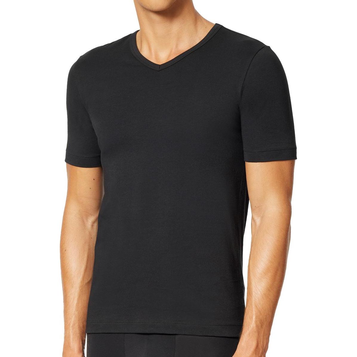 Thumbnail - Uncover by Schiesser, Herren, Shirt, 6er Pack Basic Unterhemd / Shirt Kurzarm, Schwarz, (XXL)