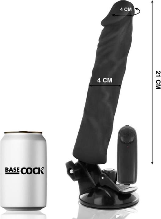 Immagine prodotto Basecock Vibratore Realistico Telecomandato Nero 21cm