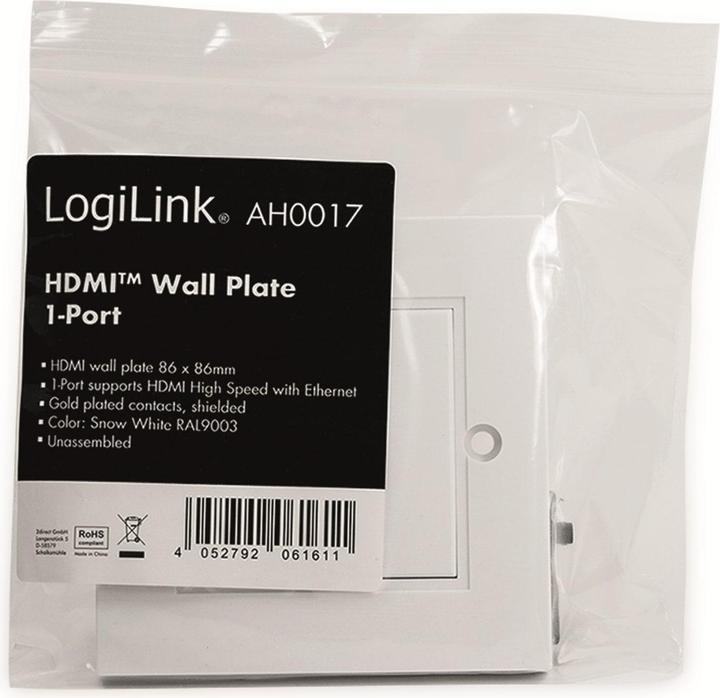 Actual product image LogiLink Junction box, HDMI coupling