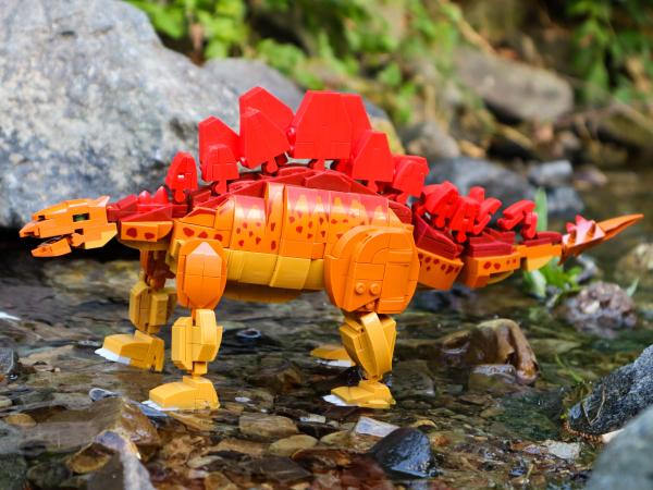 Actual product image Open Bricks DINOSAUR OB-WS0448 Stegosaurus kit