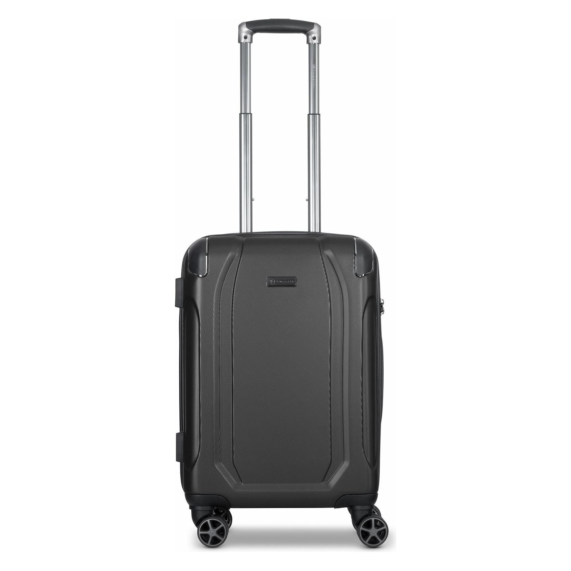 Bugatti, Koffer, Valencia 4 Rollen Kabinentrolley S 55 Cm, Schwarz, (46 l)