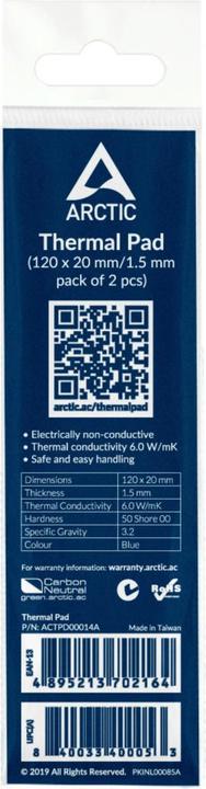 Immagine prodotto Arctic Tampone termico (1.50 mm, 6 W/m K)