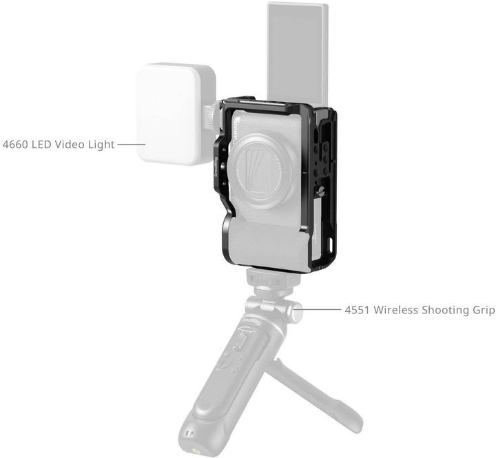 Produktbild SmallRig 5807 Cage for Canon PowerShot V1 (Black) (Cage)