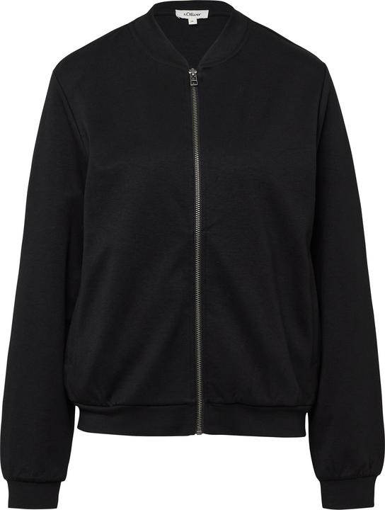 Produktbild s.Oliver Sweatshirt Jacke Weicher Interlock-Blouson mit Eingrifftaschen (36)