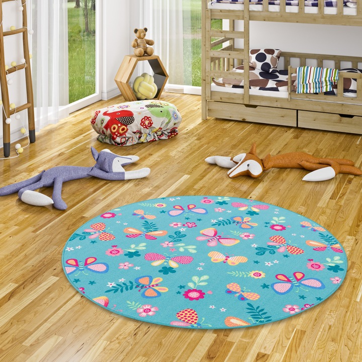 Actual product image Snapstyle Kids Play Carpet Butterfly Round (100 x 100 cm)