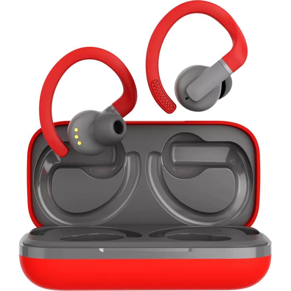 Canyon Bluetooth Headset OnRun 11 Sport In-Ear/BT5.4 red retail (7.50 h, Kabellos), Kopfhörer, Rot, Grau