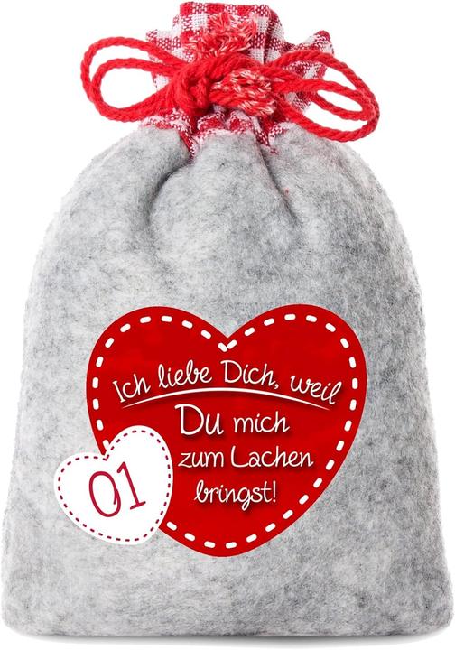 Produktbild Adventino Säckchen-Set mit Liebesbotschaften