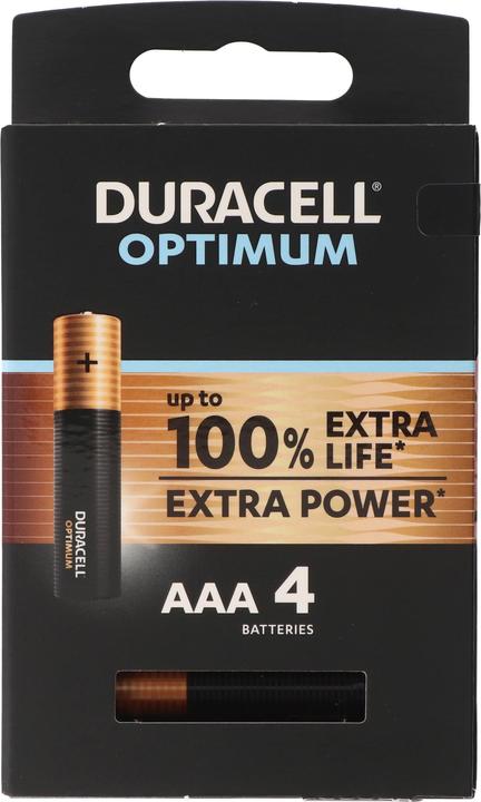 Produktbild Duracell Optimum 4er Pack AAA Batterien (4 Stk., AAA)