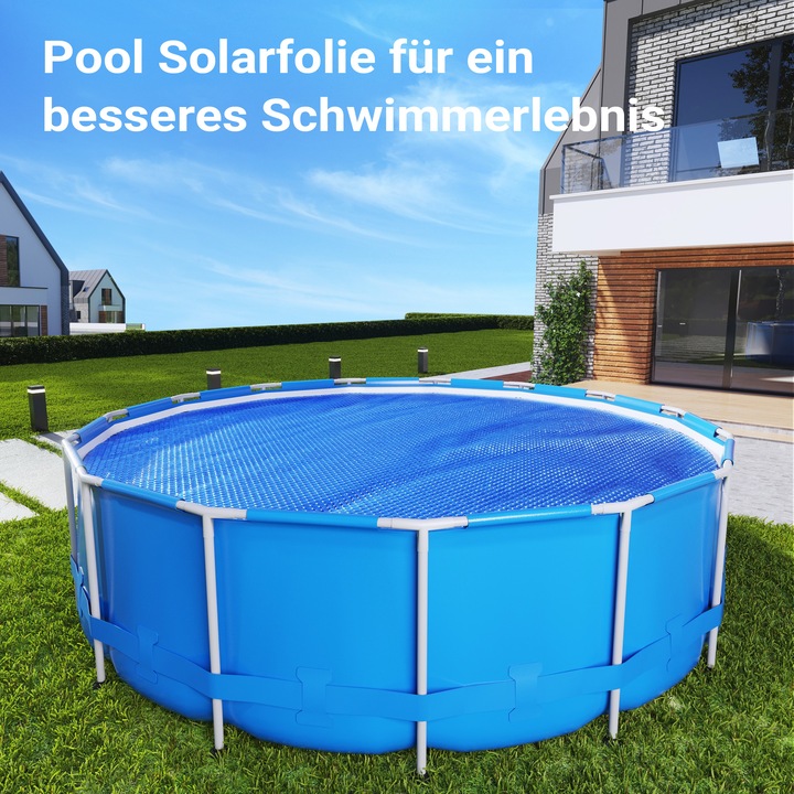Produktbild Wiltec Pool Solarfolie 3,6m Rund Poolabdeckung Solarplane 120µ