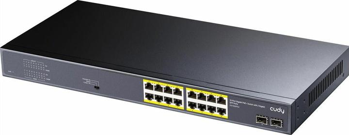 Actual product image Cudy GS1020PS2 network switch Gigabit Ethernet (10/100/1000) Power over Ethernet (PoE) Black (18 ports)