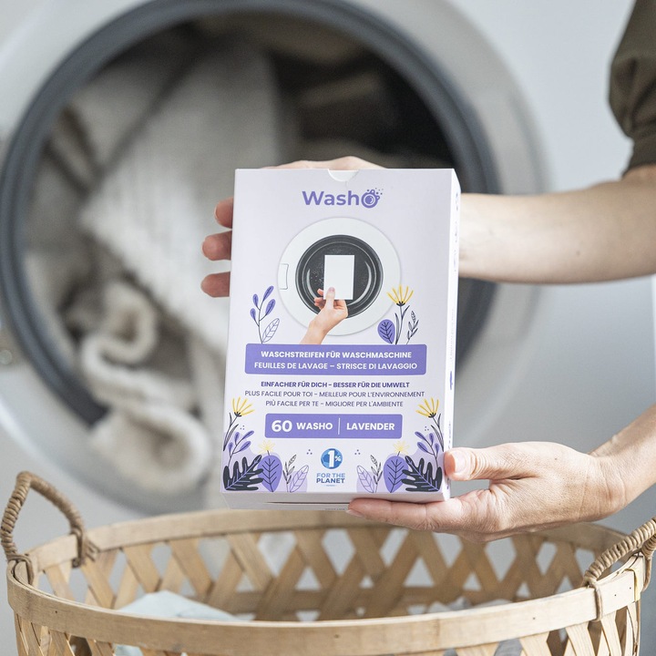 Actual product image Washo Washing strips (60 Washing cycles, Sheets)