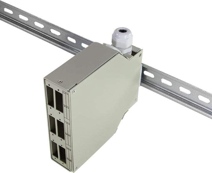 Produktbild LogiLink LWL Hutschienen Spleiábox fr LC- oder SC-Kupplung