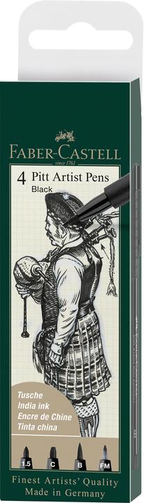 Image du produit Faber-Castell Pitt Artist (Noir, 4 x)