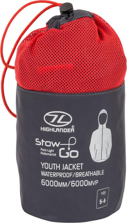 Produktbild Highlander Stow & Go Kids C'coal Pky Jkt - 11/12 (11XL, 12XL)