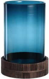 Produktbild Leonardo Windlicht 34 blau Holzsockel