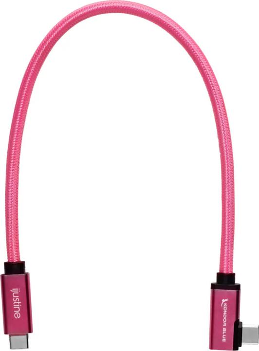 Actual product image Kondor Blue iJustine Pink USB C 3.1 Data and Charging Cable 10Gb/s Data Speed & 100W Power Delivery (1.83 m, USB 3.1, 100 W)
