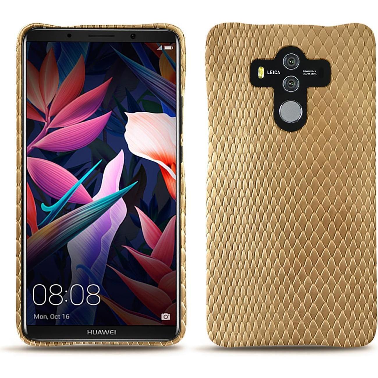 Noreve Lederschutzhülle (Huawei Mate 10 Pro), Smartphone Hülle, Beige