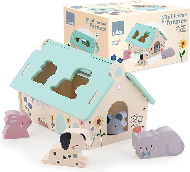 Actual product image Vilac - Shape Sorter - Tiny Farm with animals (7119)