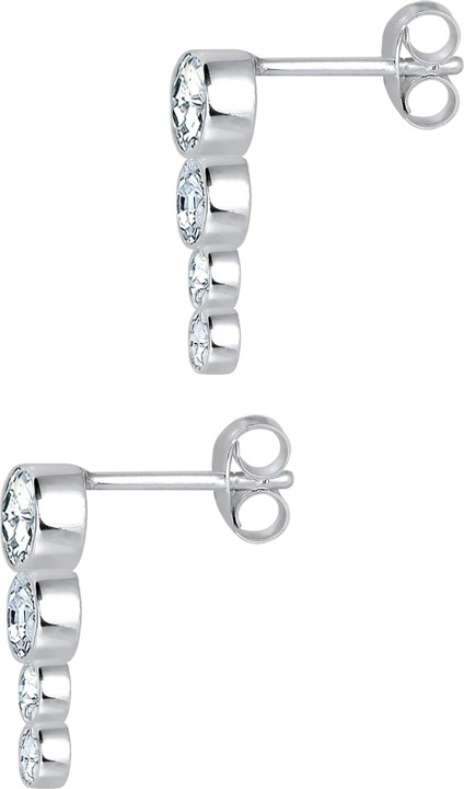 Produktbild Elli Ohrringe Basic Geo Trend Kristalle 925 Silber (925er Sterling Silber, Glaskristall)
