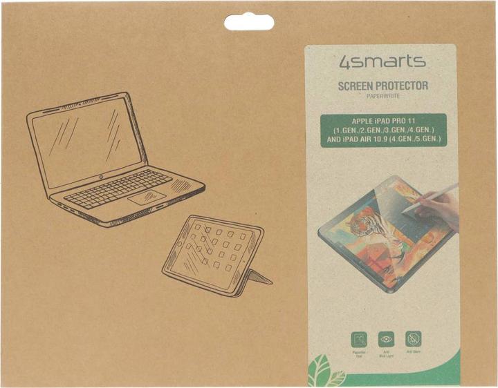 Produktbild 4smarts Paperwrite (1 Stück, iPad Pro 11 2022 (4. Gen), iPad Pro 11 2021 (3. Gen), iPad Pro 11 2020 (2. Gen), iPad Pro 11 2018 (1. Gen), IPad Air 10.9)