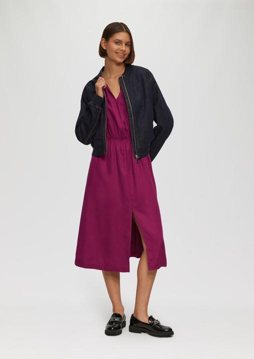 Produktbild S.Oliver Kleid Midi-Kleid aus Lyocell mit Gummizug (42)