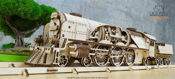Image du produit Ugears Locomotive V-Express avec wagon