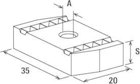 Actual product image Fischer Sliding nut FCN 16 A4 (M16)