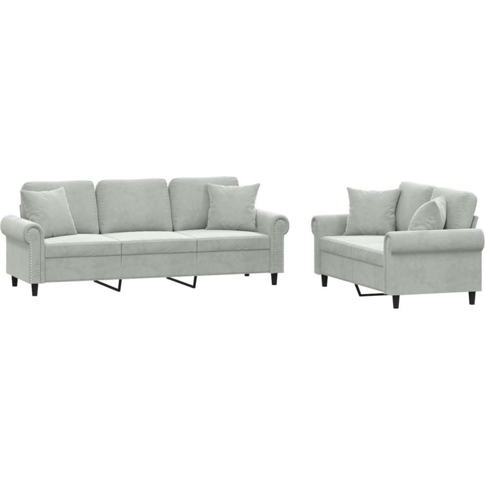 VidaXL, Gartenlounge, 10-tlg. Garten-Lounge-Set mit Kissen