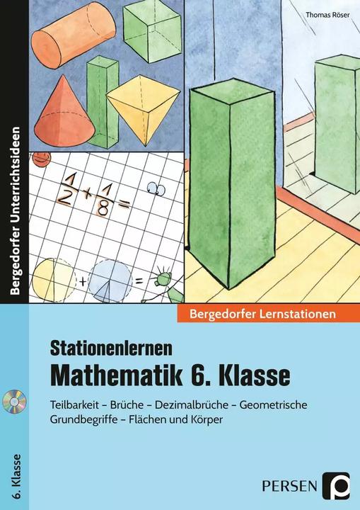 Produktbild Stationenlernen Mathematik 6. Klasse (Deutsch, Thomas Röser, 2022)