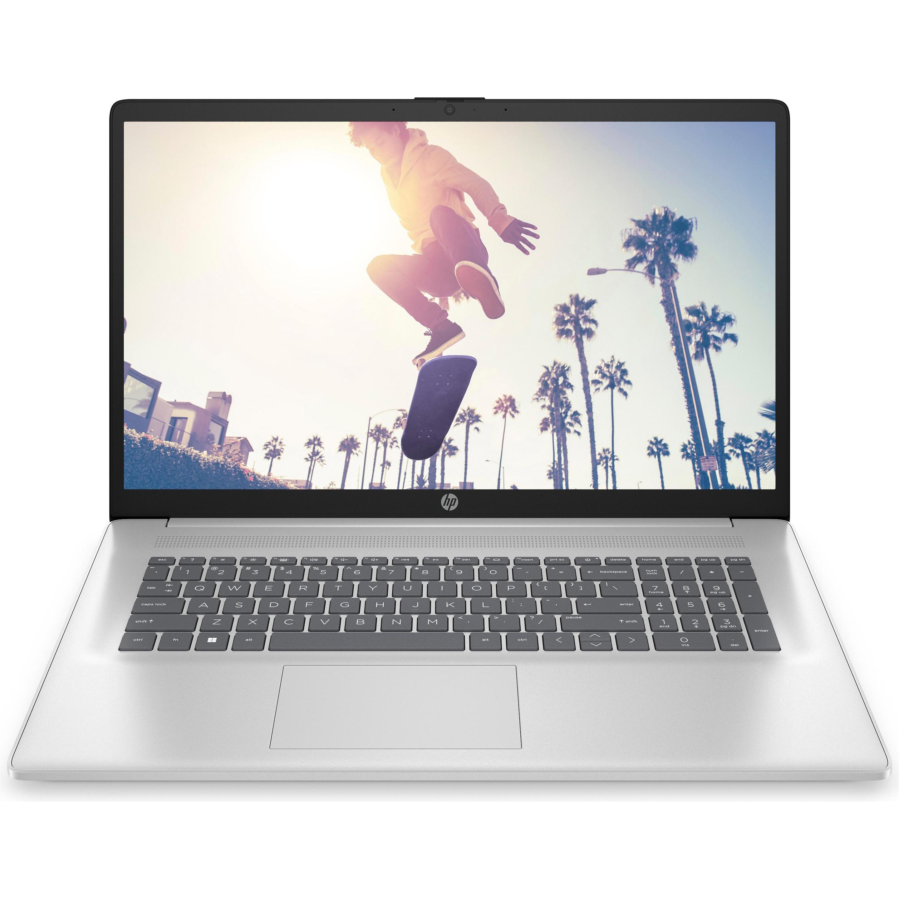 HP 17-cn3159ng (17.30", Intel Core i5-1334U, 16 GB, 512 GB, DE), Notebook, Silber