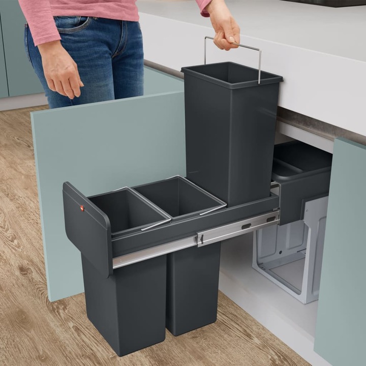 Image du produit Hailo EcoLine Design Trio L système encastrable (3x 10l) (3 l)