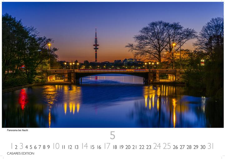 Actual product image Hamburg Kalender 2026 - Wandkalender | Fotokalender Deutschland 24x35cm | mit stimmungsvollen M (24x35cm)