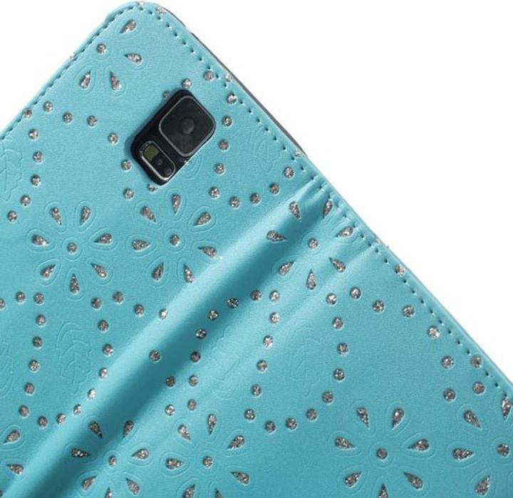 Produktbild König Design Handytasche Flip Strass für Handy Samsung Galaxy S5 / S5 Neo (Samsung Galaxy S5)